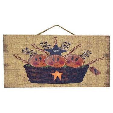Gingerbread Basket Hanging Sign - The Fox Decor
